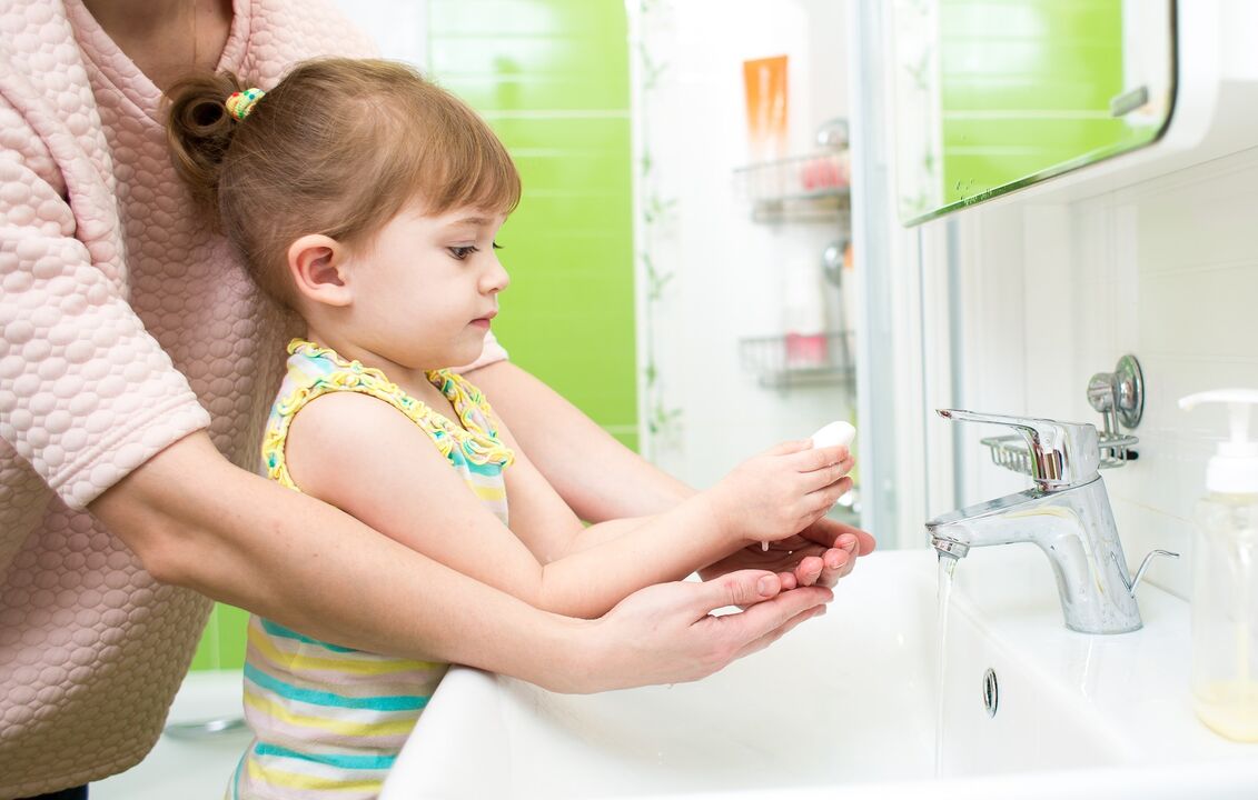 ล้างมือด้วยสบู่ป้องกันการติดเชื้อปรสิต